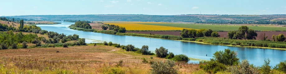Fototapete Rund Sommer Südlicher Bug-Fluss, Ukraine © wildman