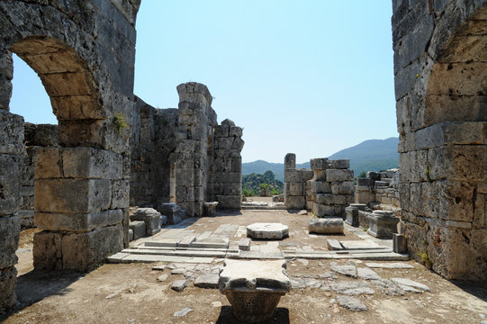 L'&eacute;glise byzantine de Kaunos en Anatolie
