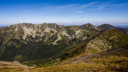 Panoramatic view on mountains