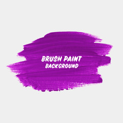 Logo brush painted watercolor background. Art abstract brush paint texture design acrylic stroke poster vector illustration. Perfect design for headline, logo and sale banner. 