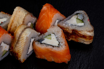 Japanese roll with eel