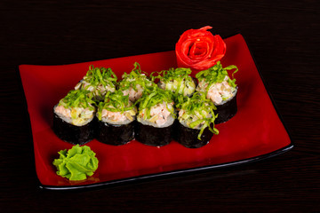 Japanese roll with chicken