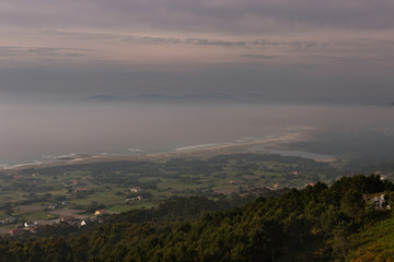 Fog in the coast