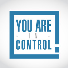 you are in control exclamation box message