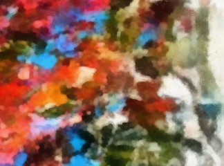 Grunge texture. Brush strokes. Close up oil paint on canvas. Dry brush. Simple textured pattern. Aged effect backdrop. Vintage retro style background. Hand drawn. Color palette. 