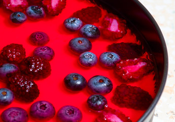 Cheesecake with wild berries