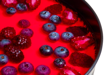 Cheesecake with wild berries