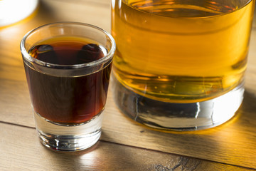 Boozy Bomb Shots with LIquor and Energy Drink
