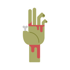 Zombie Hand Flat illustration