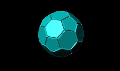 Obraz premium 3D render of soccer ball