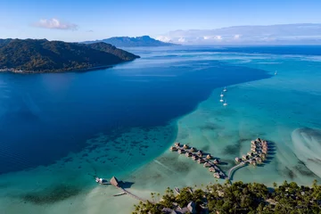 Photo sur Plexiglas Photo aérienne Panorama de la vue aérienne de l& 39 île de Taha