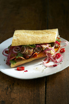 Pork Chicharron Sandwich