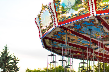 Amusement park. Carousel