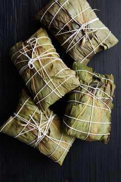 Vietnamese Rice in Bamboo Leaves