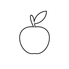 Apple icon. vector illustration