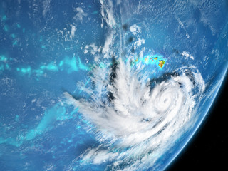 Hurricane near Hawaii