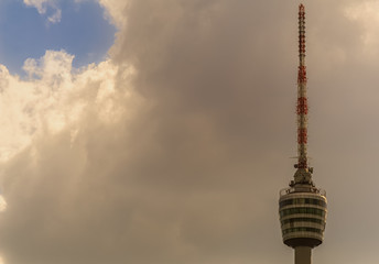 Obraz premium The TV Tower in Stuttgart