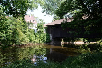 Fototapeta na wymiar Brücke bei Schwäbisch Hall