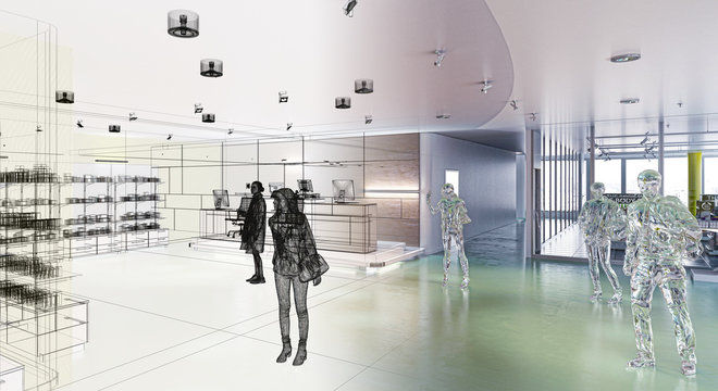 Progetto Farmacia, Industria Farmaceutica, Prodotti, Farmaci, Medicine, Illustrazione 3d, BIM