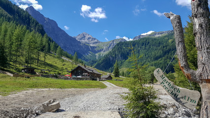 Summer mountain hut