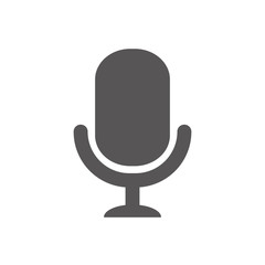 Microphone Icon vector flat design