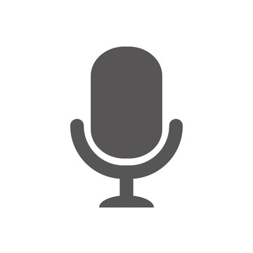 Microphone Icon vector flat design