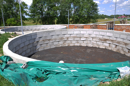 Concrete Compost For Manure On A Farm