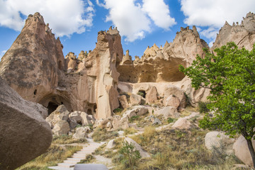 Fototapeta premium Unique geological formations in Cappadocia, Central Anatolia, Turkey