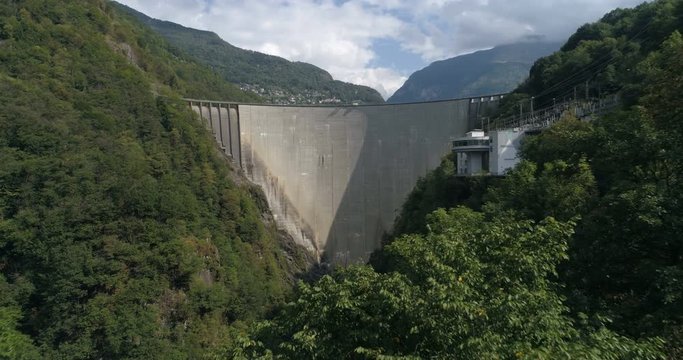 Contra dam, Verzasca - Aerial 4K
