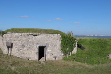 Obraz premium Charente-Maritime - Anciens abris du Fort La Prée datant de 1875