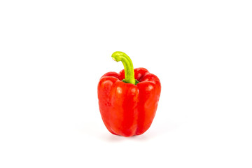 Fresh bell peppers on a wooden board. Sliced.