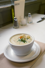 clam chowder soup restaurant