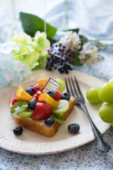 果物のフルーツサンド