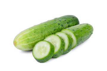 cucumber isolated on white background