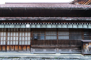 妻籠宿の建物(長野県、日本)