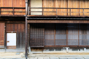 妻籠宿の建物(長野県、日本)