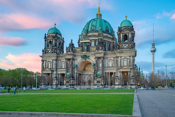 Berlin Cathedral with nice sky in Berlin city, Germany © orpheus26
