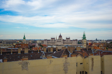 Naklejka na ściany i meble Budapest city skyline in Budapest, Hungary