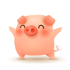 Little Pig. Chinese New Year. The year of the pig.