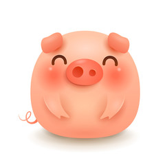 The Fat Little Pig. Chinese New Year. The year of the pig. 