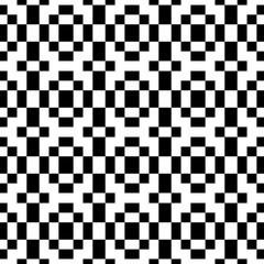Fototapeta premium Geometric seamless pattern. Black and white illustration. Modern minimal design.