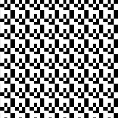 Fototapeta premium Geometric seamless pattern. Black and white illustration. Modern minimal design.