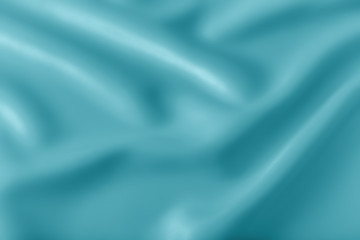 Smooth elegant shiny turquoise silk or satin luxury cloth texture can use as abstract holidays background. Luxurious Christmas background or New Year background design.