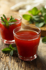 Homemade berry lemonade