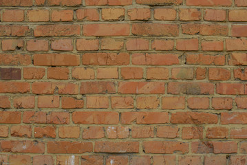 old brick red wall