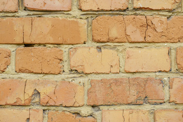 Obraz premium old brick red wall
