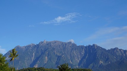View of Mountain Kinabalu located in Sabah, Malaysia.