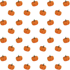  Pumpkin Watercolor Pattern