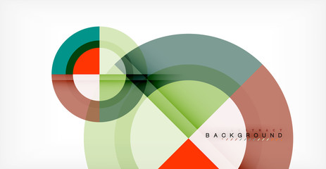 Vector circle abstract background