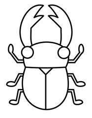 クワガタ目(線画)